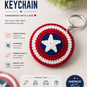 Captain America Shield Keychain