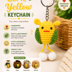Corn Yellow Keychain