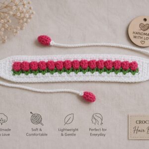 Crochet Tulip Headband