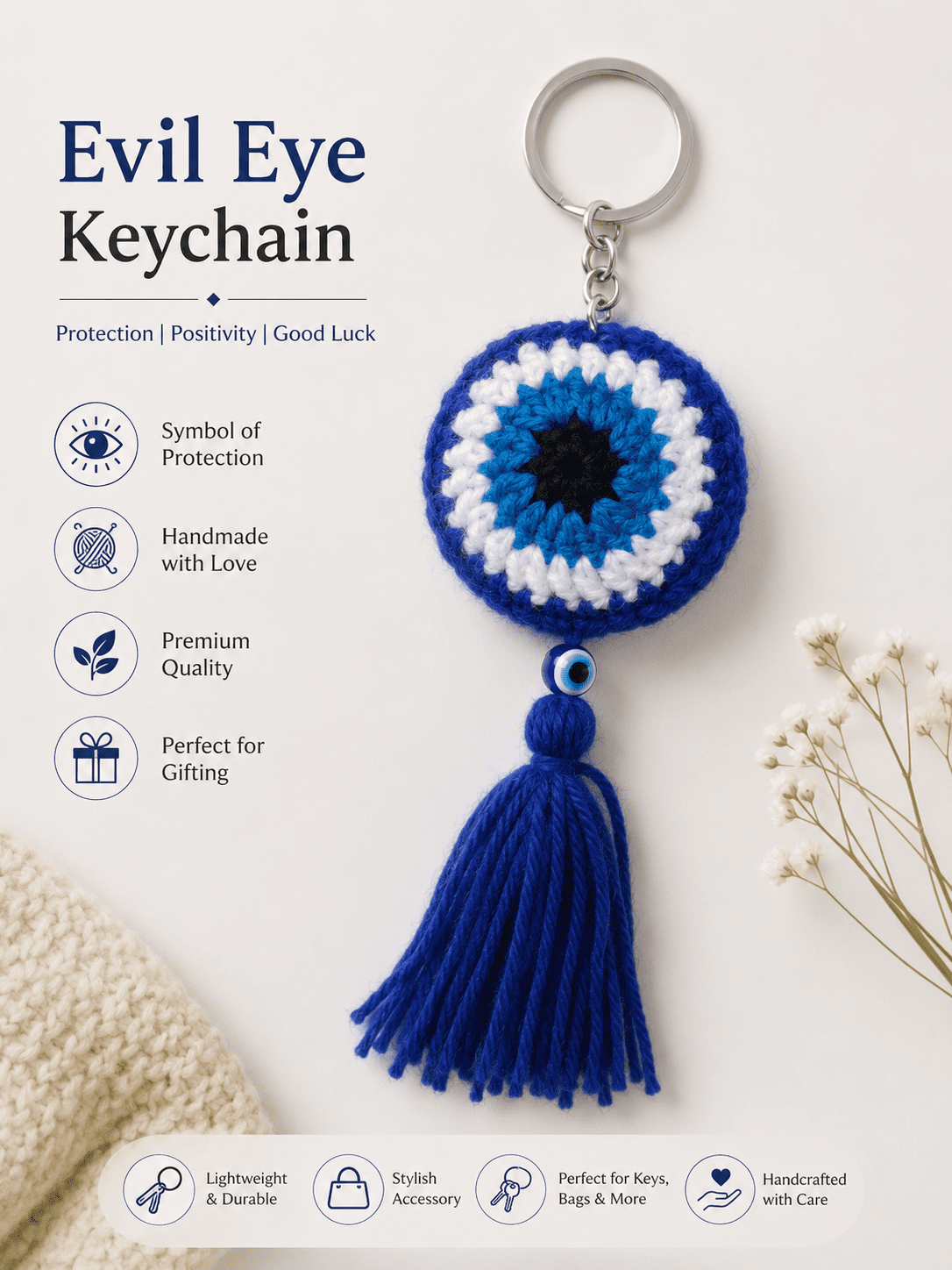 Evil Eye Keychain