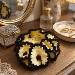 Flora Frill Scrunchie
