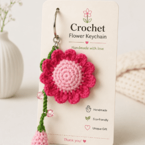 Pink Blossom Keychain