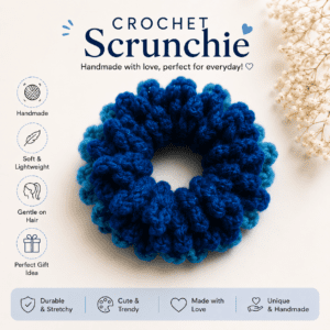 Royal Blue Scrunchie