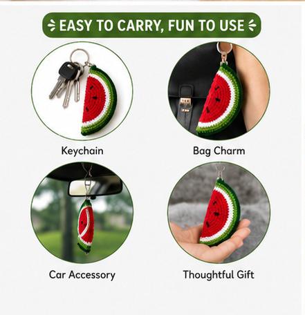 Half Watermelon Keychain - Image 3