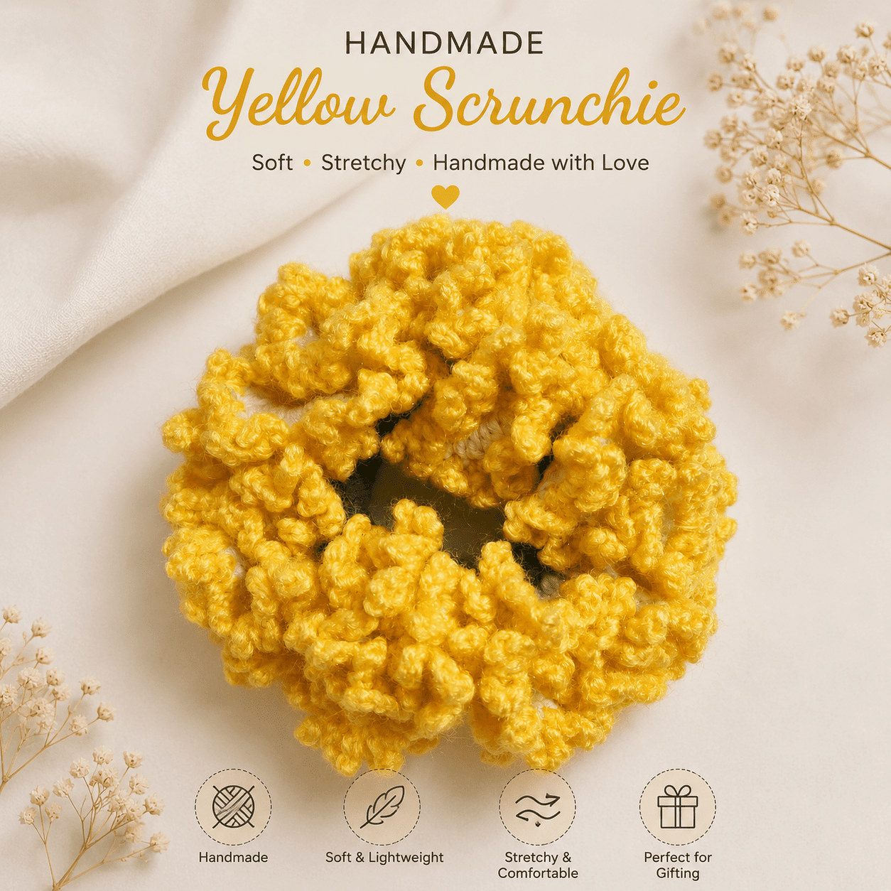 yellow scrunchie