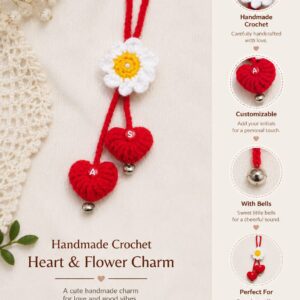 Heart and Flower Charm