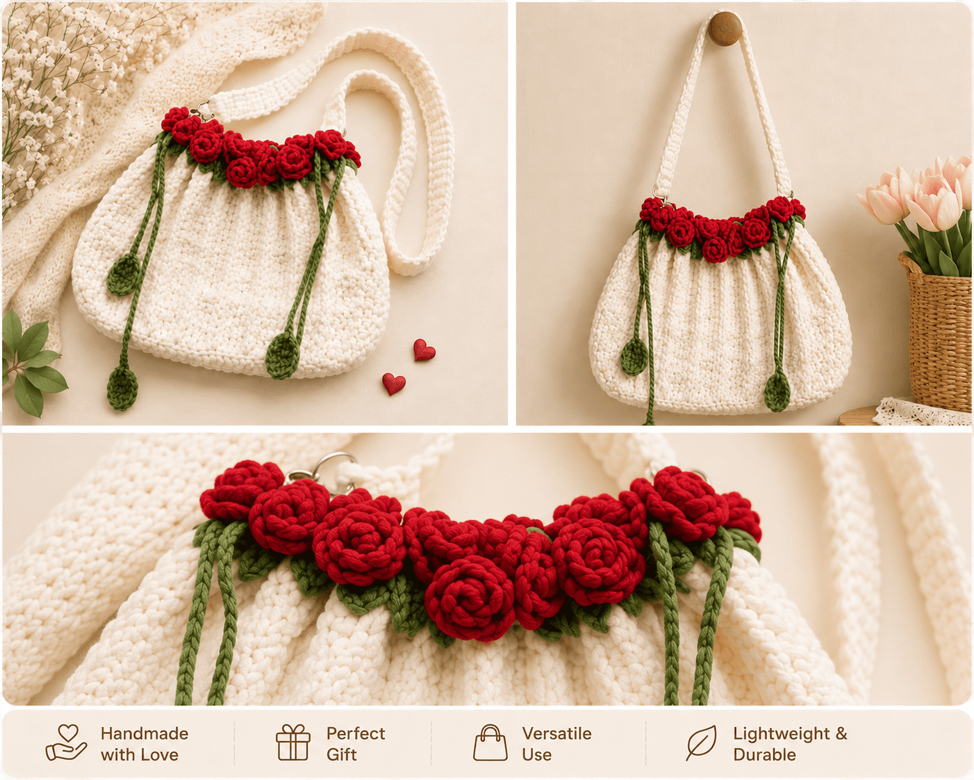 Rose Bloom Shoulder Bag1