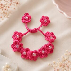 Rosette Pearl Bracelet